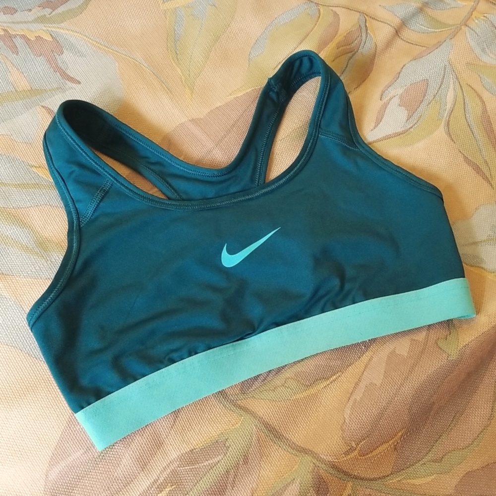 Nike Dri Fit Sports Bra Green Size Small